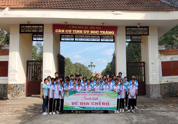 LIÊN ĐỘI TRƯỜNG THCS DTNT MỸ TÚ HÀNH TRÌNH VỀ ĐỊA CHỈ ĐỎ KHU CĂN CỨ TỈNH ỦY SÓC TRĂNG